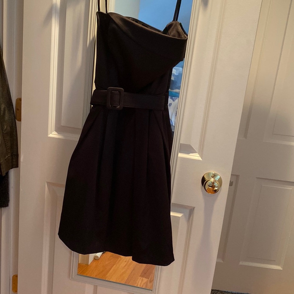 Strapless black White House Black Market dress